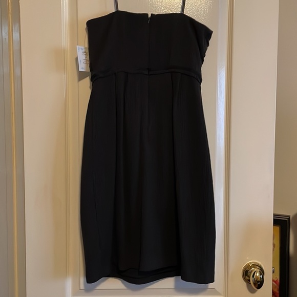 NWT Suzi Chen for Maggy Boutique Strapless Black Midi Dress. Size 4. - Picture 7 of 10